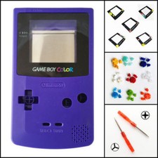 Nintendo Game Boy Color GBC Replacement Housing Shell Screen Grape BUTTONS 