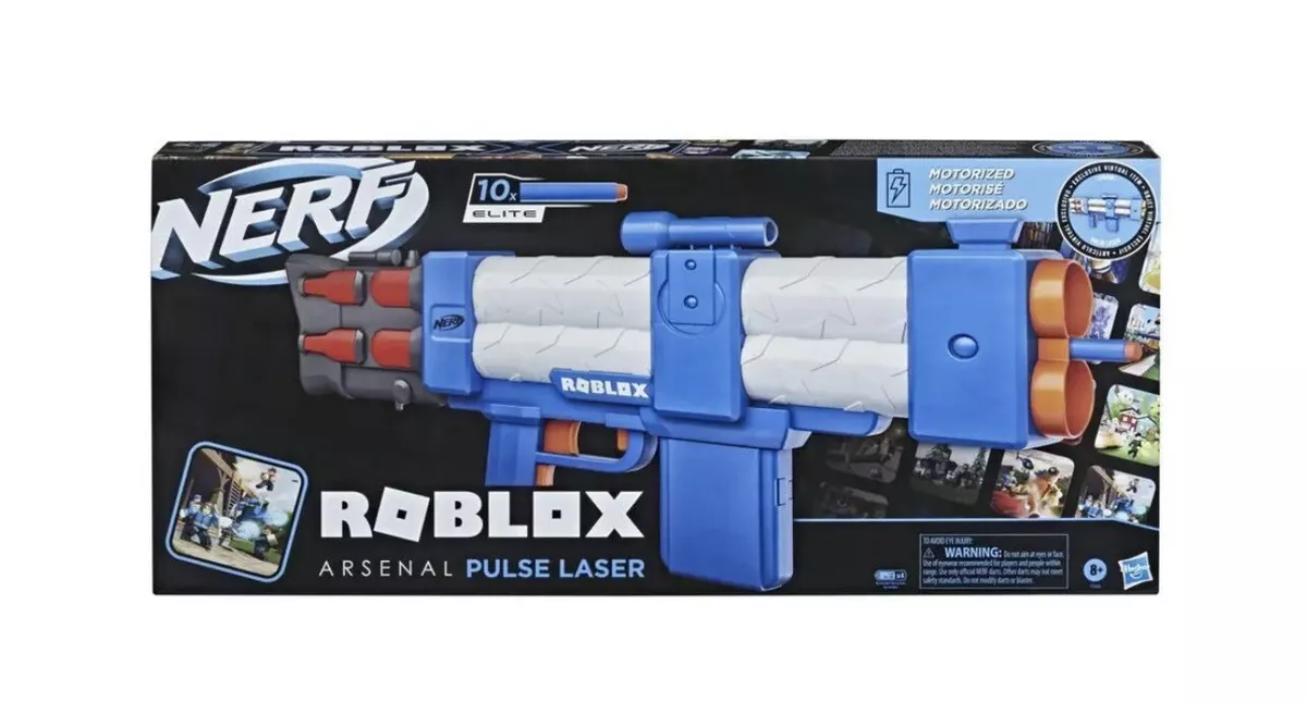 Brand New Hasbro Nerf Roblox Arsenal Pulse Laser With In Game Digital Code