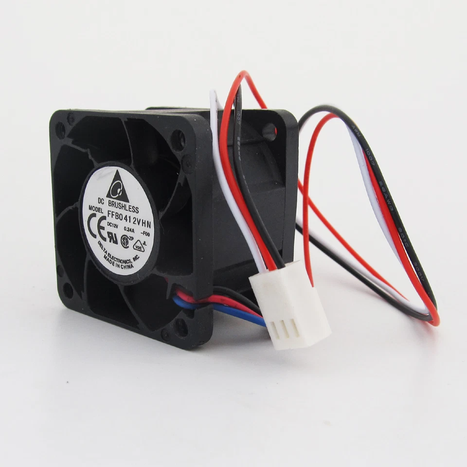 4pcs Delta FFB0412VHN -F00 40x40x28mm 4028 DC 12V 0.24A 15.79CFM High Speed Fan - Image 2 of 4