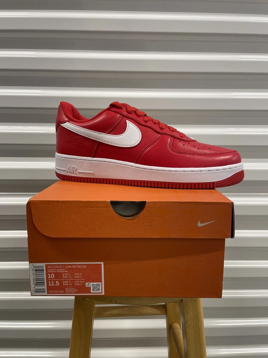 Size 10 - Nike Air Force 1 Low Color Of The Month - University Red