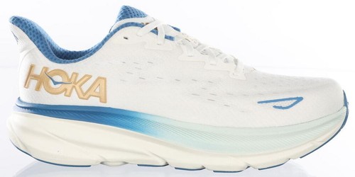 Hoka One One Clifton 7 Gray Blue Neon Yellow Size 12 2E Wide  display picture 3