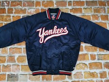 Veste De Baseball Vintage Majestic Varsity USA New York Yankees Taille L Tip Top