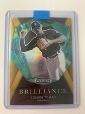 2022 PRIZM DRAFT PICKS TUCKER TOMAN BRILLIANCE GOLD PRIZM #D /10 BLUE JAYS