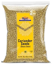 Rani Coriander (Dhania) Seeds Whole, Indian Spice 32oz (2lbs) 907g