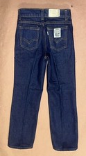 Vintage 1980  s Levis Girls White Patch Jeans, Deadstock NWT, Size 7