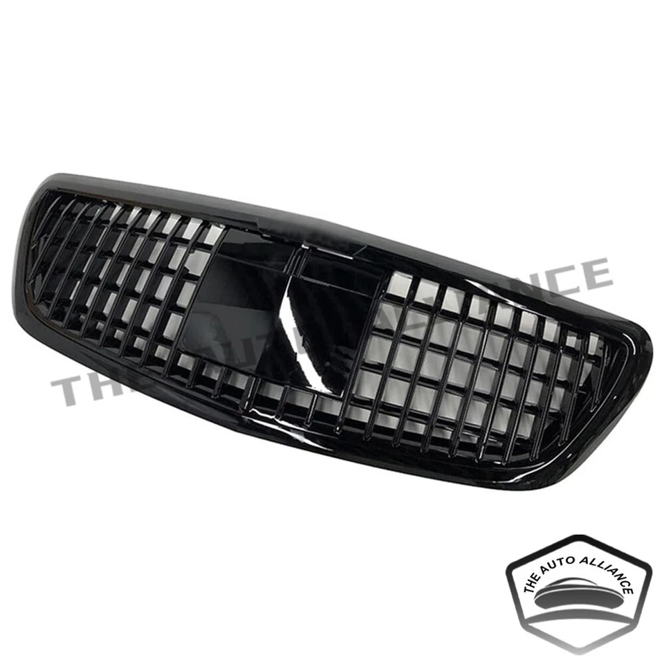 Parrilla delantera negra para Mercedes-Benz Clase S S400 MayBach Style S560 2014-2020 Foto 4 de 4