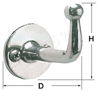 Osculati Haken Edelstahl Poliert 66X36 Mm