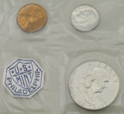 1961 US Mint Silver Proof Set With OGP - Picture 6 of 10