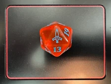 MTG Murders at Karlov Manor Red/Blue D20 Spindown Dice - Special Decoder