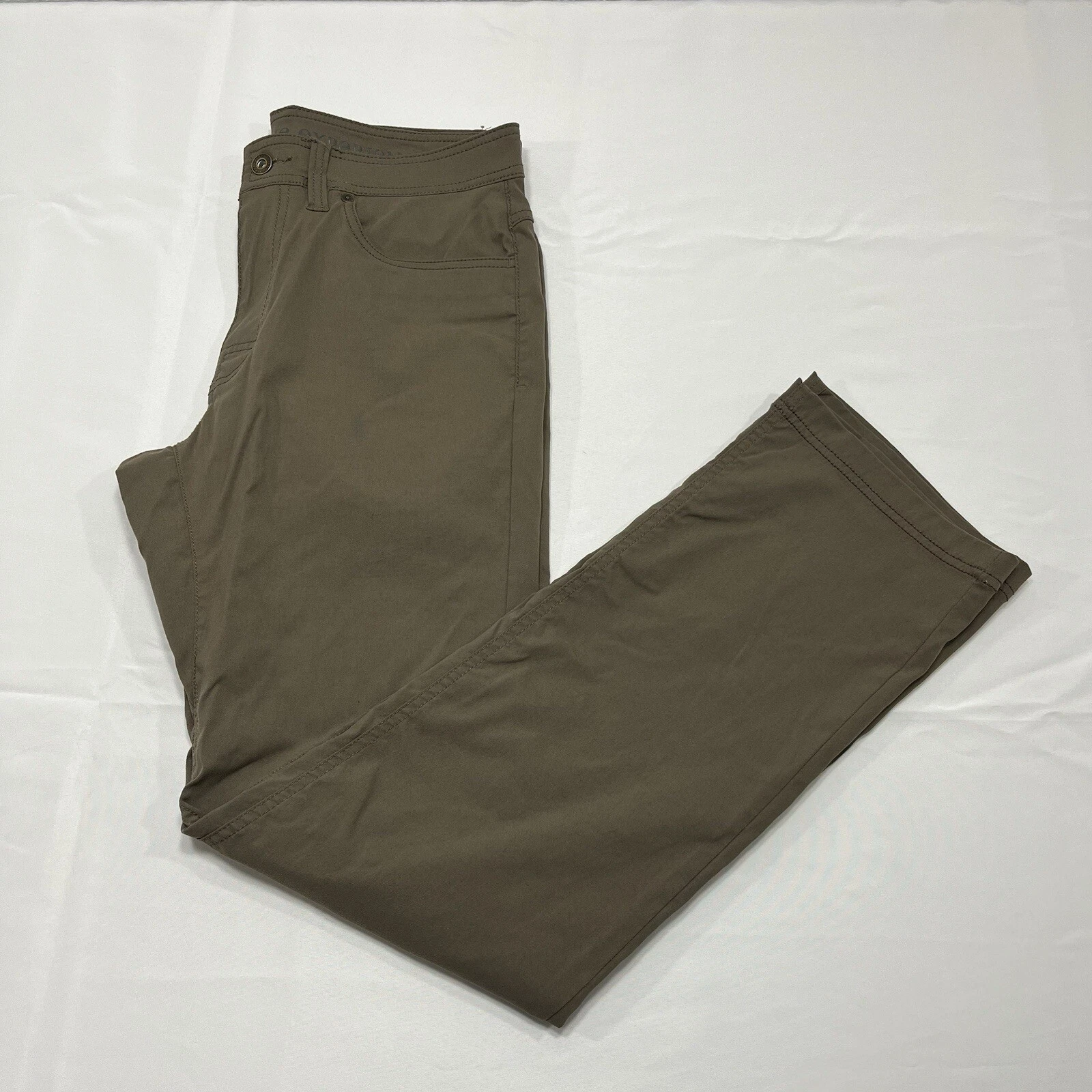 prana slim fit 5-pocket nylon hiking read pants