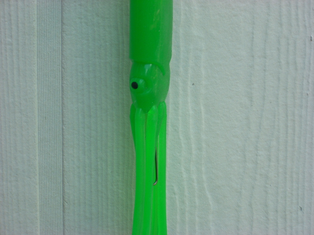 36" Splash 14 9"   Green Full Body Squid Spreader Bar  Tuna, Mahi, Billfish - Image 4