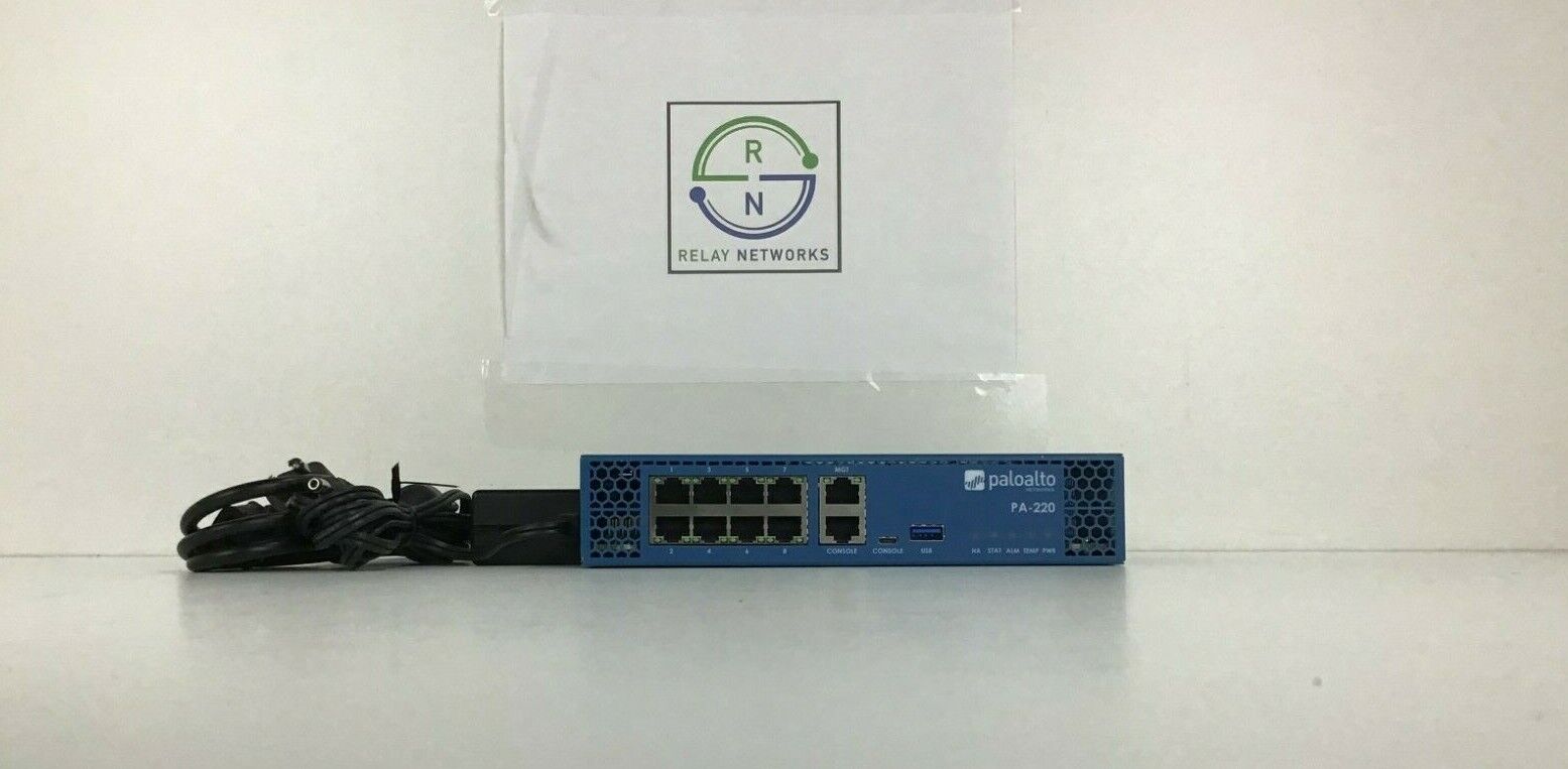 Palo Alto PA-220 Next-Gen Firewall Security Appliance w/ Power Adapter