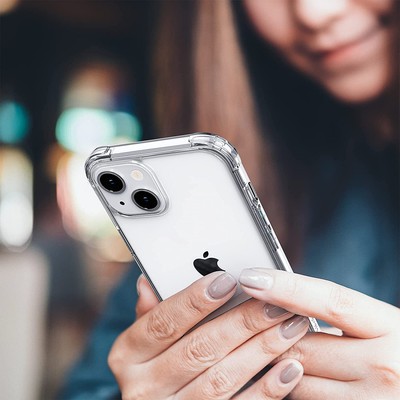 Compatible with iPhone 13 Case Clear, Transparent Shockproof Protective Bumpers 