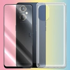 Durable Tempered Glass Screen Protector TPU Case f T-Mobile OnePlus Nord N20 5G
