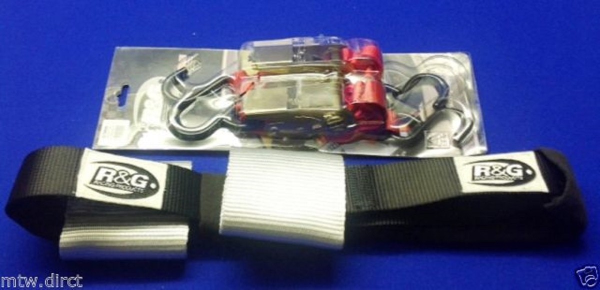 ストラップ RT-134246 R&G Motorcycle Tie Down KIT Top Strap & Ratchet Strap Kawasaki ZX6
