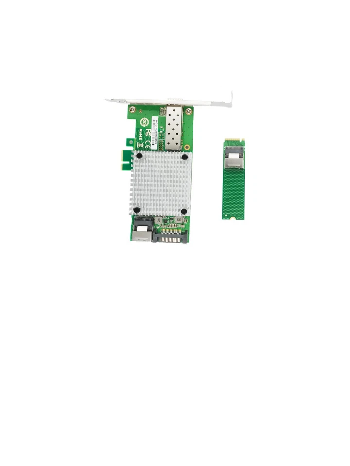 M.2 Key M  to 10G SFP+ network Card  intel 82599 chipset with SFF-8087 cable - Image 2 of 4