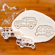 SUV & Caravan Cookie Cutters - camping vehicl...