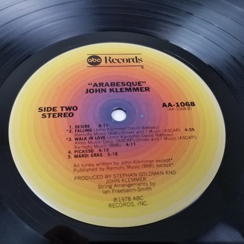 John Klemmer Arabesque 1978 Vintage Vinyl Record Original LP ABC Records - Picture 12 of 12