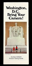 1960s Washington DC Kodak Picture Guide Tourist Camera Vintage Travel Brochure