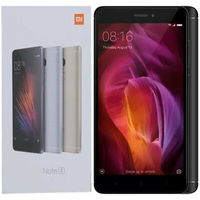 BNIB Xiaomi Redmi Note 4 4G Black 32GB + 3GB Dual-SIM Factory Unlocked GSM