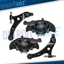 Front Steering Knuckles Hubs Lower Control Ar...