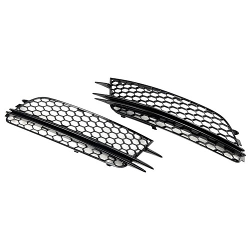 2PCS Front Fog Light Cover Bezel Bumper Grille Fit Audi A6 4G C7 2012-2015 US - Picture 16 of 17