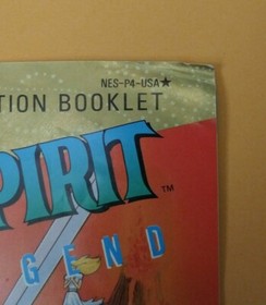 Dragon Spirit The New Legend NES Nintendo Instruction Manual Only