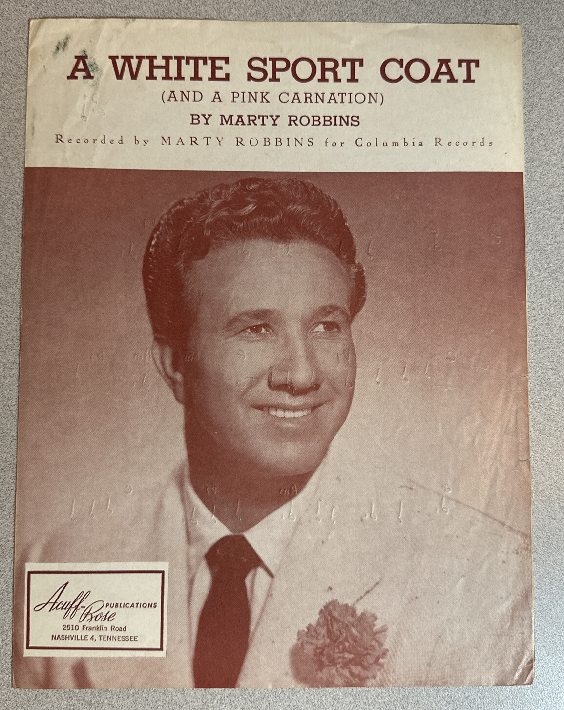1957 A WHITE SPORT COAT (AND A PINK CARNATION) Marty Robbins Columbia