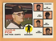 Charlie Fox San Francisco Giants 1973 Topps #252 John McNamara Don McMahon