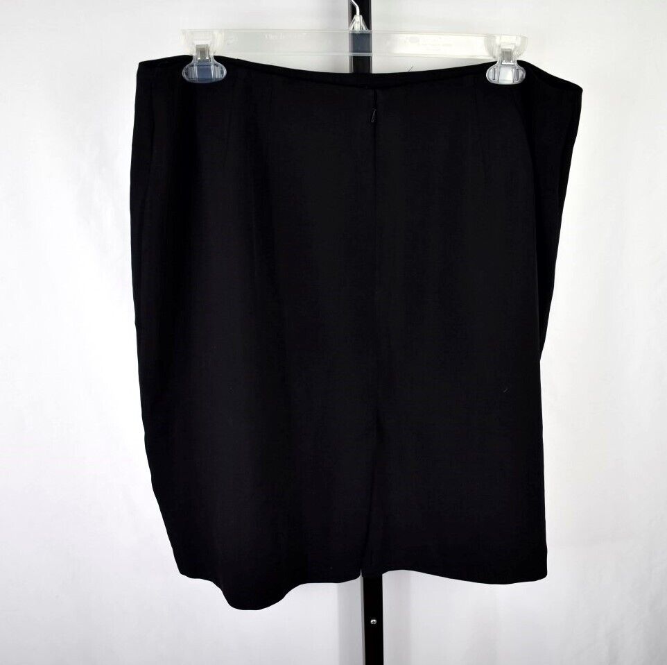 Allison Daley Knee Skirt Plus Size 18W Black Line… - image 2