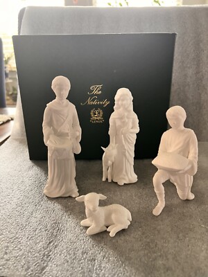 Lenox The Children Of Bethlehem 4-Piece Nativity Set White Porcelain