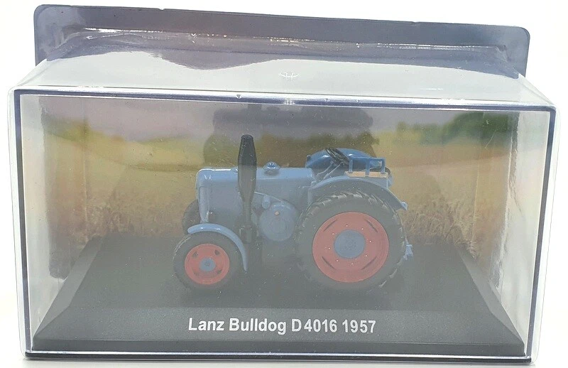 Hachette 1/43 Scale Model Tractor HL13 - 1957 Lanz Bulldog D4016 - Blue - Image 4 of 4