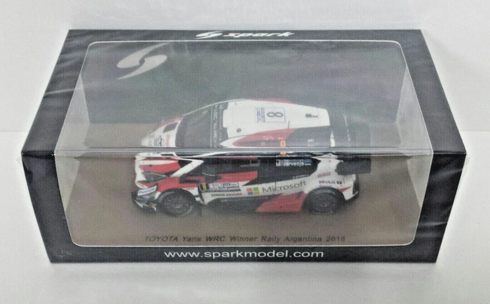 MODELLINO AUTO 1:43 SPARK TOYOTA YARIS WRC OTT TANAK WINNER RALLY ARGENTINA 2018 - Immagine 2 di 4