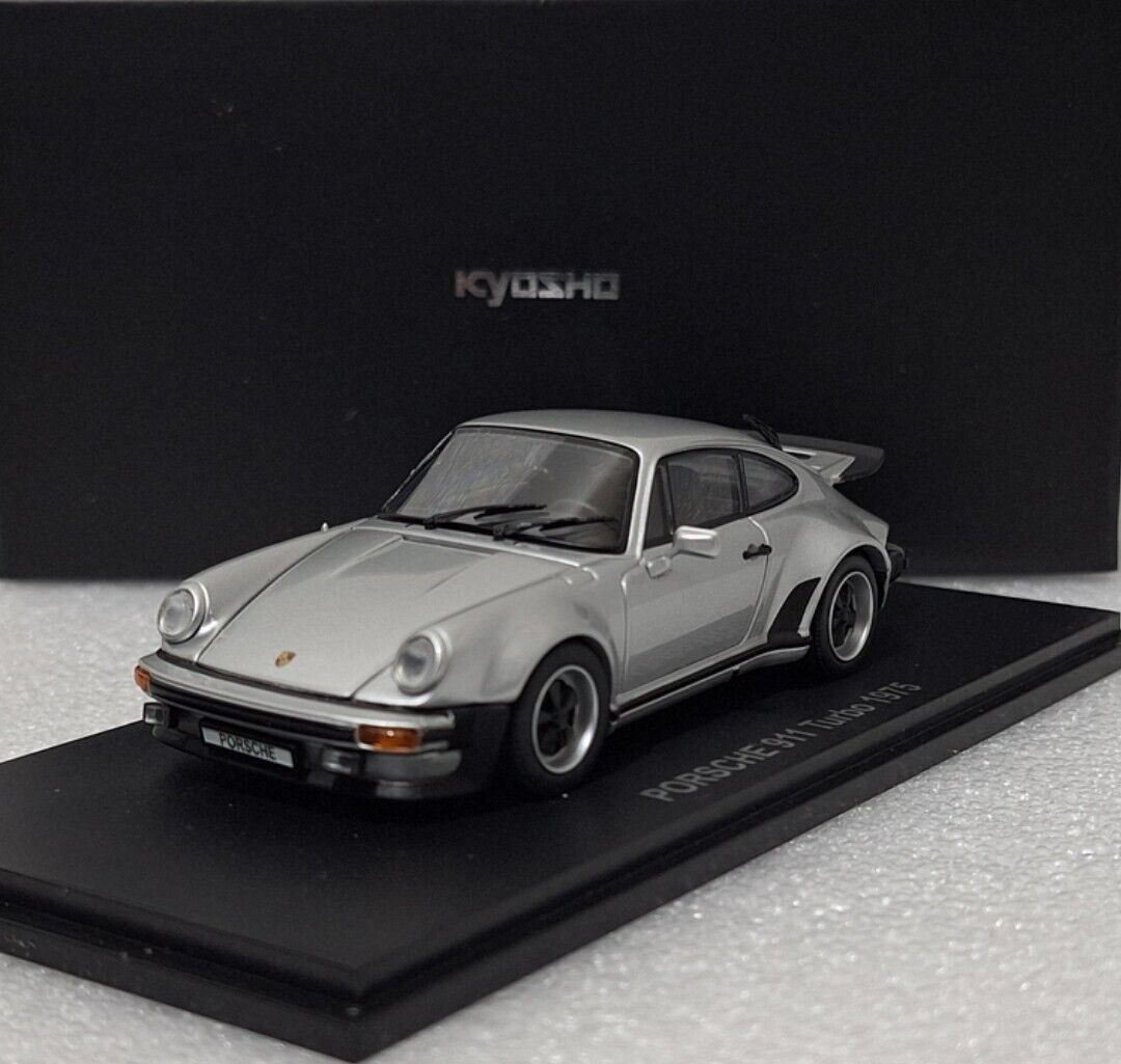 Porsche 911 (930) Turbo 1975 Silver 1:43 Kyosho 05524S Porsche 911 (930) Turbo 1975 Silver 1:43 Kyosho 05524S