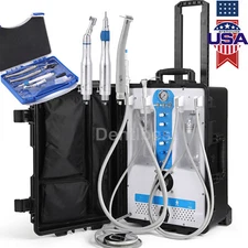 Dental Portable Delivery Unit With Curing Light Ultrasonic Scaler/ Handpiece Kit