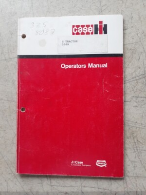 CASE IH 5289 Farm Tractor Owner Operator Operation Manual Book Maintenance Guide