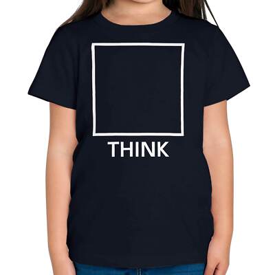 THINK OUTSIDE THE BOX KINDER T-SHIRT TEE TOP GESCHENK MOTIVIEREND MUTIG