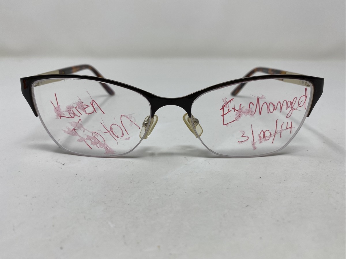 Versace Italy MOD 1218 1344 53-17-140 Black/Gold Half Rim  display picture 2