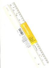 NEW 1 RULER FISKARS WOOD 12 INCH SCHOOL WOODEN STANDARD 12" 30MM RULER 563