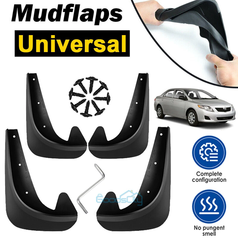 4 Protectores contra salpicaduras de aletas de barro con plástico EVA para coche Foto 2 de 4