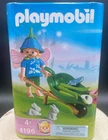 NEW Sealed Vintage 4196 Playmobil Flower Wheelbarrow Fairy Set Rabbits 2006