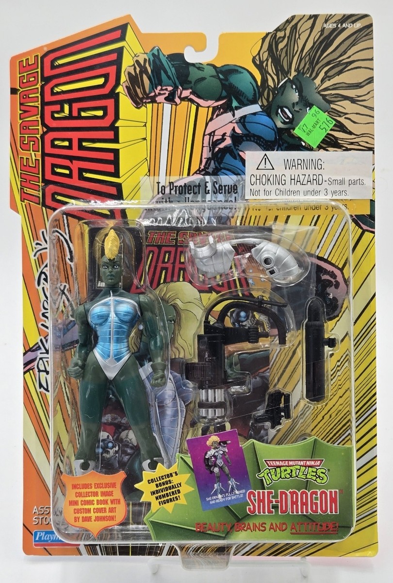 VINTAGE 1995 Playmates SAVAGE DRAGON: SHE-DRAGON Mohawk Variant
