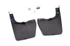 2015-22 Colorado Black Rear Molded Splash Guards w/Bowtie Logo 23278169 GM OEM