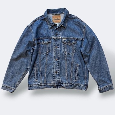 Vintage Levi's Denim Jacket Size XL Retro Loose Stonewashed Levi Strauss Line