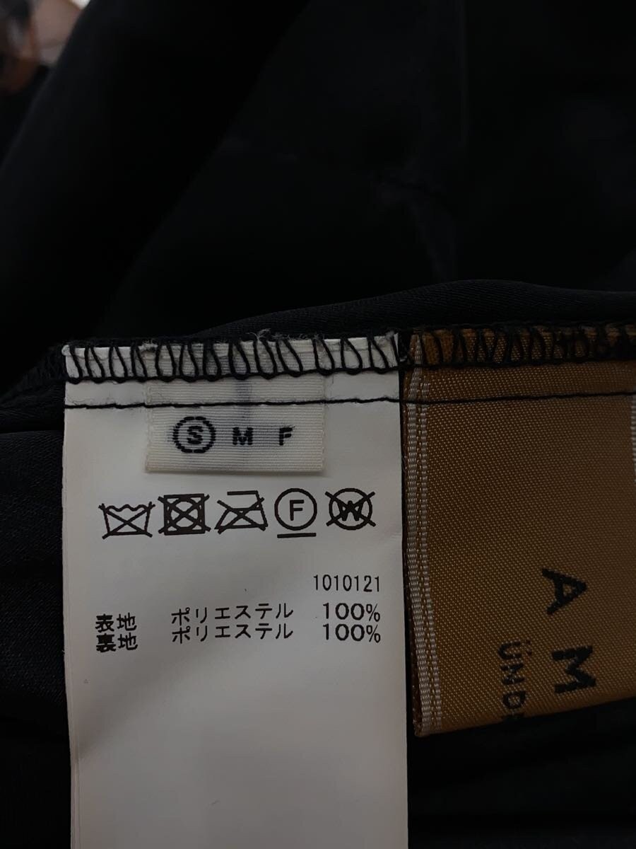 AMERI Long Skirt, Size S, Polyester, Black, Flora… - image 6