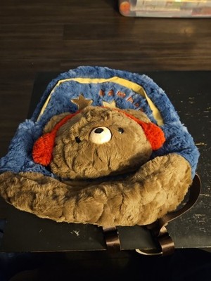 GULIGULI BAMBOO Large Plush Bear Backpack   2-in-1 Convertible Bag NWT