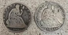 Seated Liberty Silver Half Dollar 1841-O & 1853-O