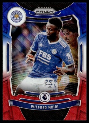 2021-22 Panini Prizm Red White & Blue Wilfred Ndidi #25 Leicester City