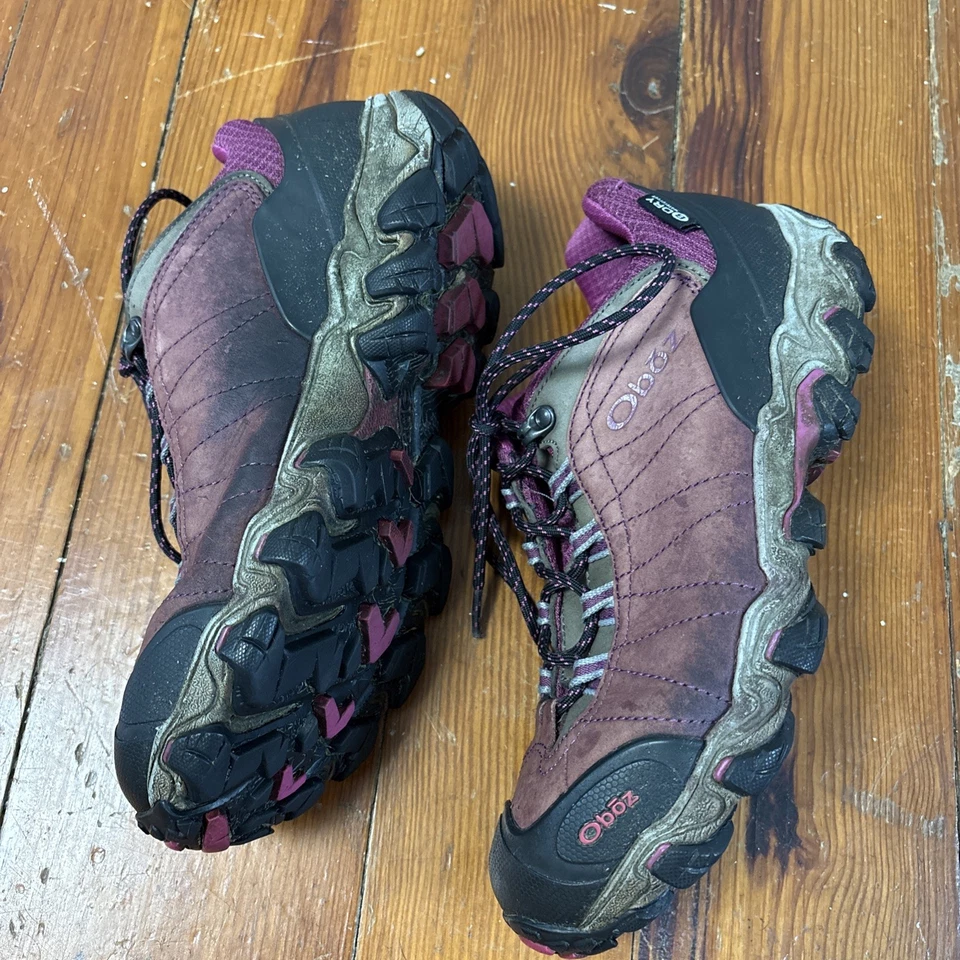 Sapato Feminino OBOZ Bridger 9.5 Caminhada Casual Desgaste Baixo B-DRY Roxo - Imagem 3 de 4