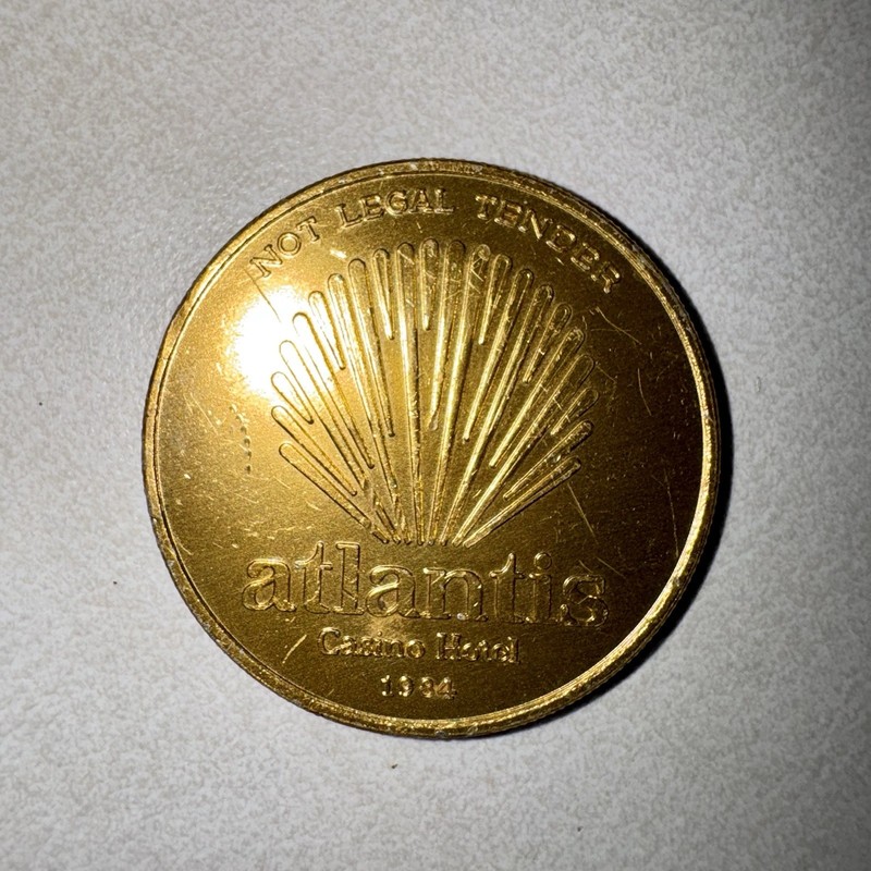 Atlantis Casino & Hotel 1984 Reel Winners Club  Token - Atlantic City